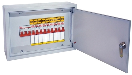 TDM ELECTRIC SQ1604-0003 Осветительный щиток с выключателем ОЩВ-9 (63А/16А) 220х300х120мм TDM